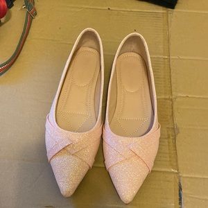 Pink Sparkle Shein Flats